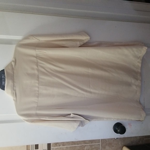 Haggar - Button down shirt, Size - M, Color - White/tan/cream - Picture 3 of 12